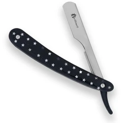 Stainless Steel Blade Razor with Silver Star and Balck Design Handle
