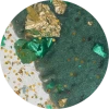 Green Gold and Crystal White